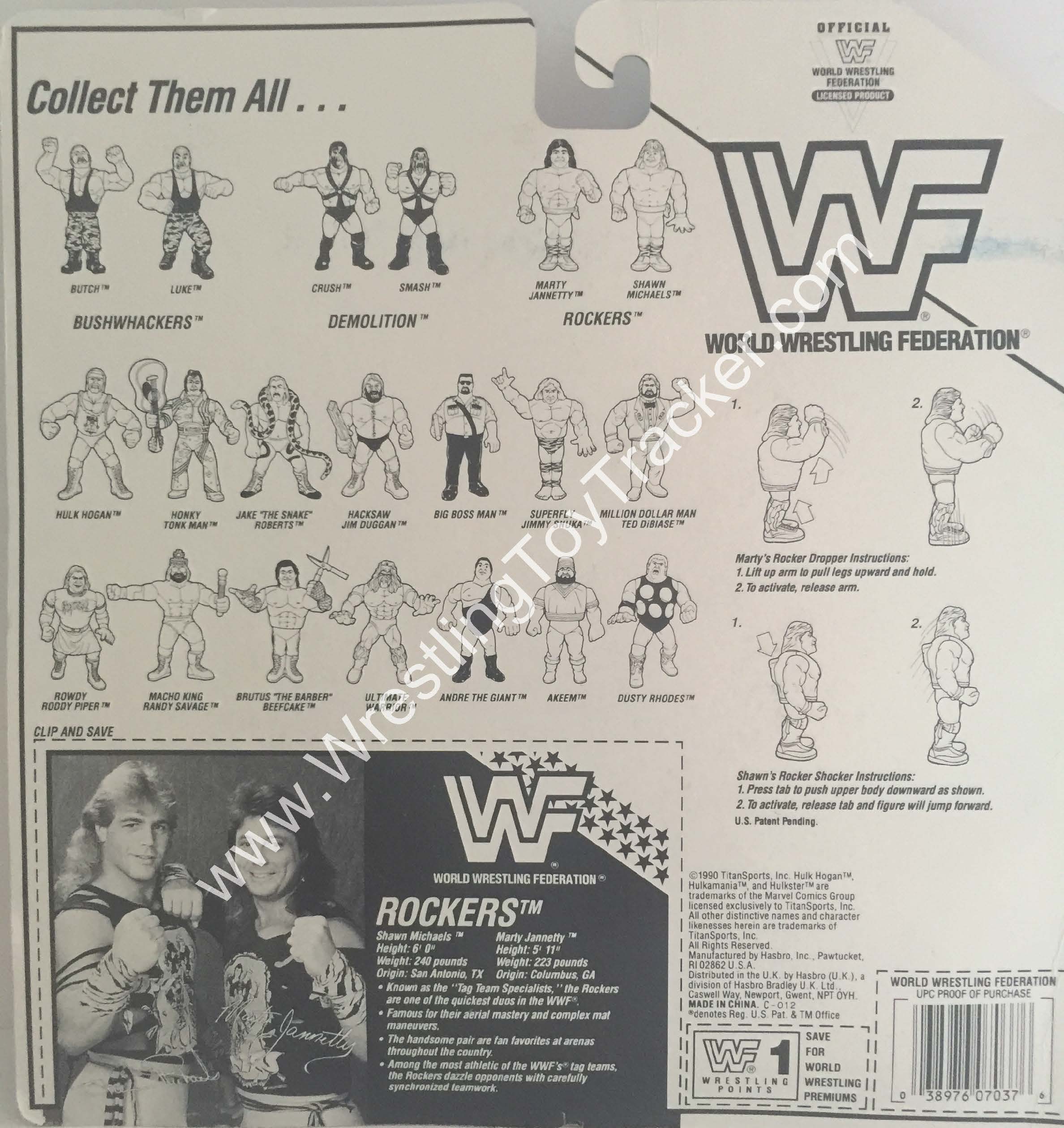 ＷＷＦ ハズブロ　ザ・ロッカーズ WWF Hasbro Tag Series Rockers — Wrestling Toy Tracker - WTT